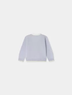 Newborn & Baby Bonpoint Sweaters And Cardigans | Cardigan Teotim Rayures Ciel