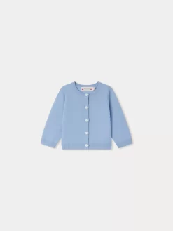 Newborn & Baby Bonpoint Sweaters And Cardigans | Cardigan Teyana Bleu Du Nord