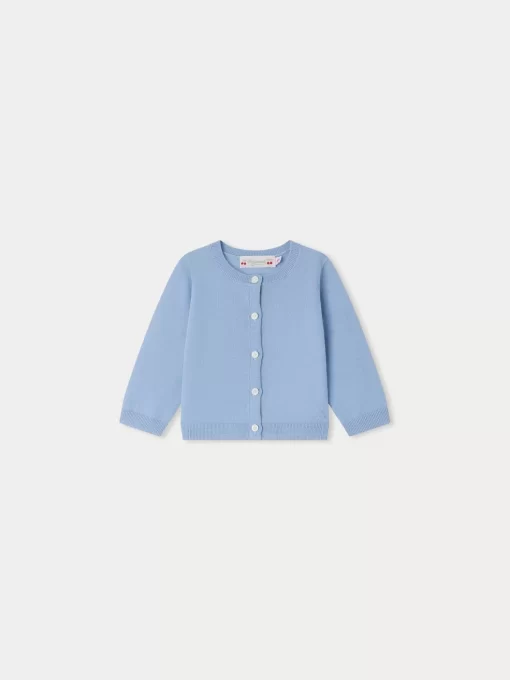 Newborn & Baby Bonpoint Sweaters And Cardigans | Cardigan Teyana Bleu Du Nord