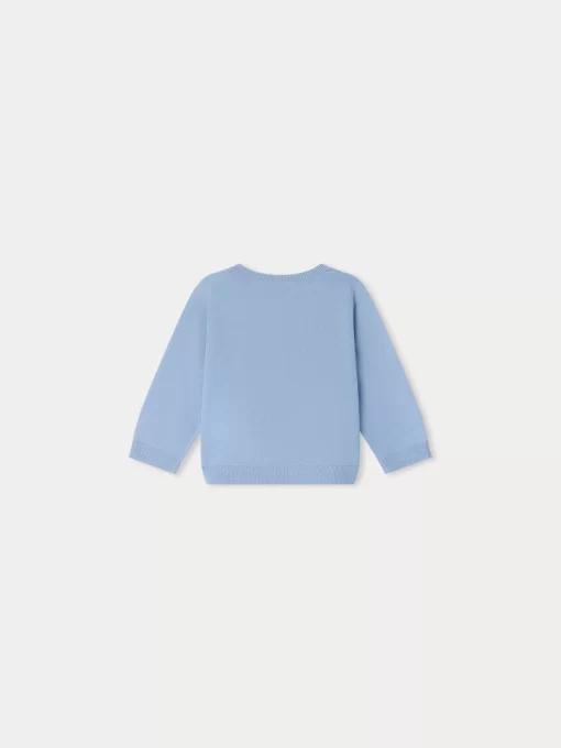 Newborn & Baby Bonpoint Sweaters And Cardigans | Cardigan Teyana Bleu Du Nord