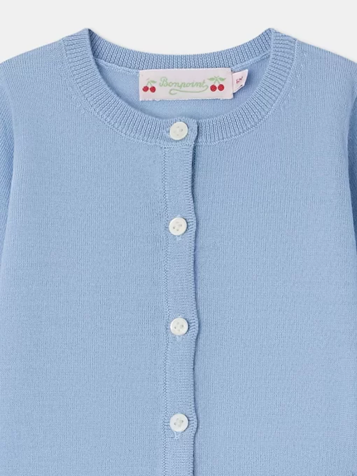 Newborn & Baby Bonpoint Sweaters And Cardigans | Cardigan Teyana Bleu Du Nord
