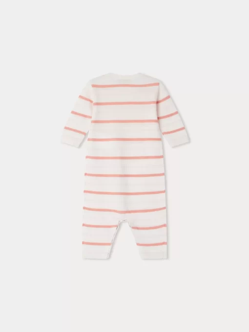 Newborn & Baby Bonpoint Sets And Jumpsuits | Carl Romper Pink Stripes