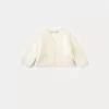 Newborn & Baby Bonpoint Sweaters And Cardigans | Cashmere Baby Cardigan Milk White