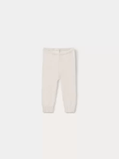 Newborn & Baby Bonpoint Socks And Accessories | Cashmere Baby Leggings Milk White