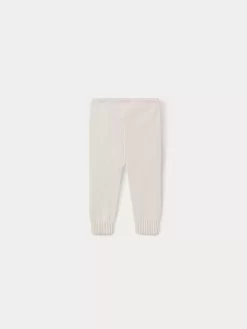 Newborn & Baby Bonpoint Socks And Accessories | Cashmere Baby Leggings Milk White
