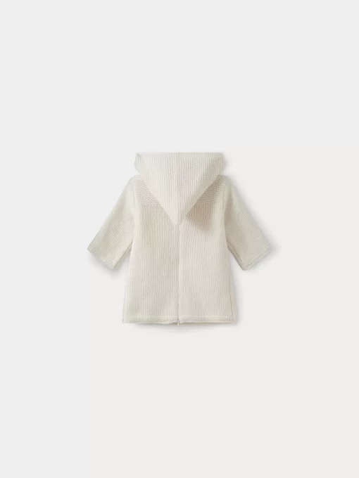 Newborn & Baby Bonpoint Outerwear | Cashmere Burnoose For Baby Milk White