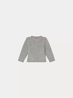 Newborn & Baby Bonpoint Sweaters And Cardigans | Cashmere Cardigan For Baby Heathered Gray