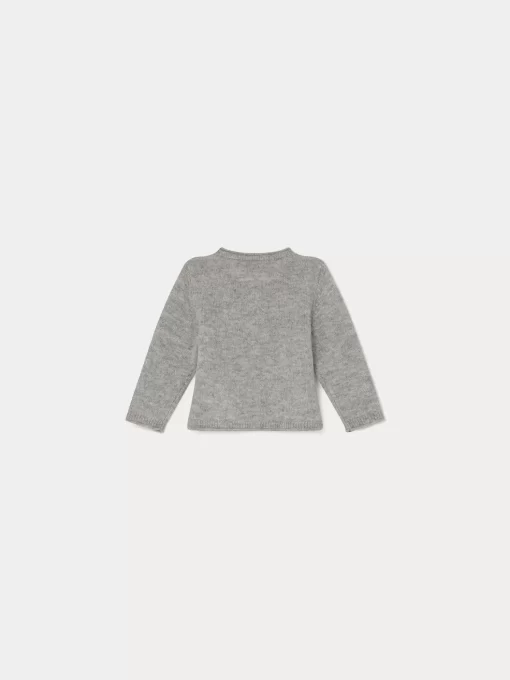 Newborn & Baby Bonpoint Sweaters And Cardigans | Cashmere Cardigan For Baby Heathered Gray