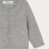Newborn & Baby Bonpoint Sweaters And Cardigans | Cashmere Cardigan For Baby Heathered Gray