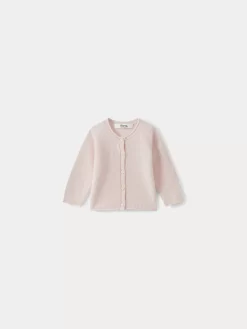 Newborn & Baby Bonpoint Sweaters And Cardigans | Cashmere Cardigan For Baby Pale Pink