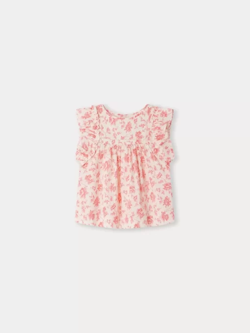 Child Bonpoint Tops | Celene Blouse Raspberry