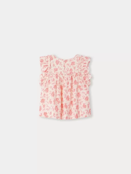Child Bonpoint Tops | Celene Blouse Raspberry
