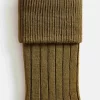Child Bonpoint Socks And Underwear | Chaussettes A Cotes Thorild Vert Bronze