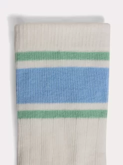 Child Bonpoint Socks And Underwear | Chaussettes Franz Rayures Ciel
