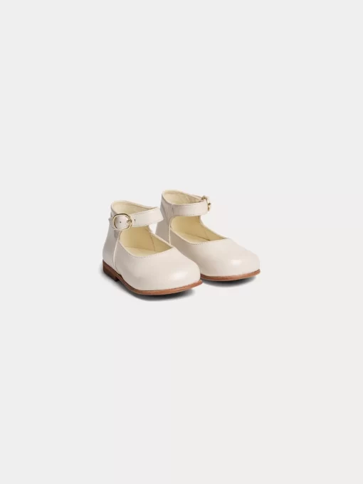 Newborn & Baby Bonpoint Shoes | Chaussures Premiers Pas Bijou Ecru
