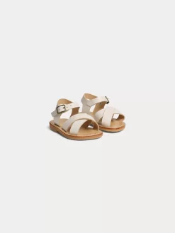 Newborn & Baby Bonpoint Shoes | Chaussures Premiers Pas Fiby Ecru