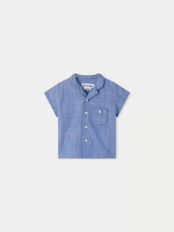 Newborn & Baby Bonpoint Tops | Chemise Gerald Bleu