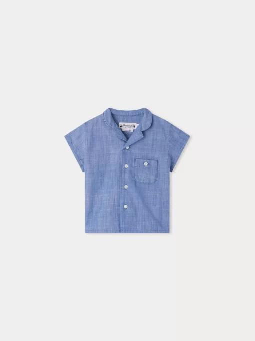 Newborn & Baby Bonpoint Tops | Chemise Gerald Bleu