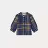 Newborn & Baby Bonpoint Tops | Chemise Polisson Ecossais Marine