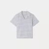 Child Bonpoint Tops | Chemise Steve Vert De Gris