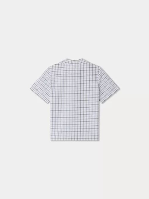 Child Bonpoint Tops | Chemise Steve Vert De Gris