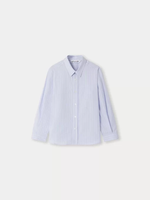 Child Bonpoint Tops | Chemise Tangui Rayures Ciel