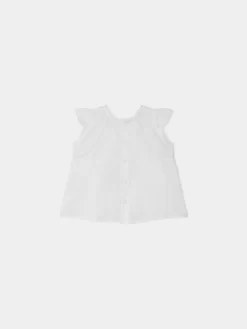 Newborn & Baby Bonpoint Tops | Cicily Blouse Milk White