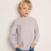 Child Bonpoint Tops | Claude Shirt Grey Stripes