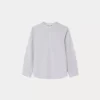 Child Bonpoint Tops | Claude Shirt Grey Stripes