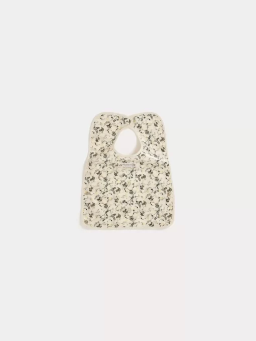 Newborn & Baby Bonpoint Childcare | Clip Bib Ecru Flowers