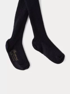 Newborn & Baby Bonpoint Leggings And Socks | Collant Avec Cachemire Bebe Marine
