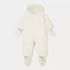 Newborn & Baby Bonpoint Outerwear | Combinaison Pilote Daegon Blanc Lait