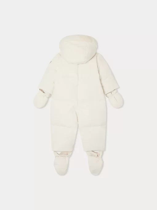 Newborn & Baby Bonpoint Outerwear | Combinaison Pilote Daegon Blanc Lait