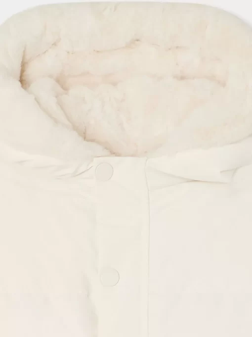 Newborn & Baby Bonpoint Outerwear | Combinaison Pilote Daegon Blanc Lait