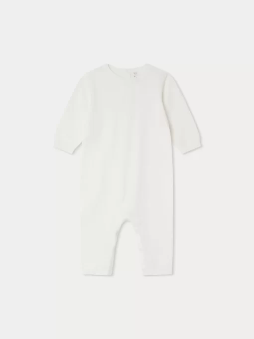 Newborn & Baby Bonpoint Sets And Jumpsuits | Combinaison Tilouana Blanc Lait
