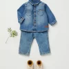 Newborn & Baby Bonpoint Bloomers, Shorts, And Pants | Cookie Jeans Light Denim
