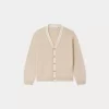 Child Bonpoint Cardigans And Sweaters | Corbin Cardigan Sand Stripes