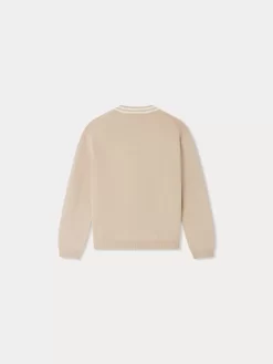 Child Bonpoint Cardigans And Sweaters | Corbin Cardigan Sand Stripes