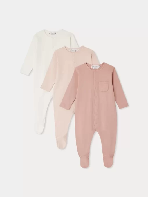 Newborn & Baby Bonpoint Onesies And Pajamas | Cosima Pajamas Set Faded Pink