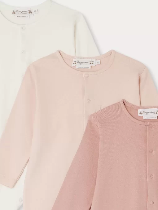 Newborn & Baby Bonpoint Onesies And Pajamas | Cosima Pajamas Set Faded Pink