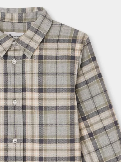 Child Bonpoint Tops | Daho Shirt Heathered Gray