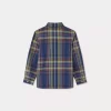 Child Bonpoint Tops | Daho Shirt Navy Tartan