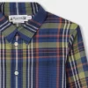 Child Bonpoint Tops | Daho Shirt Navy Tartan