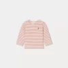 Newborn & Baby Bonpoint Tops | Dakota Striped Top Strawberry