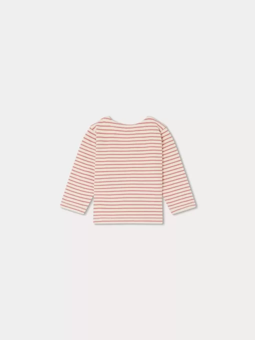 Newborn & Baby Bonpoint Tops | Dakota Striped Top Strawberry