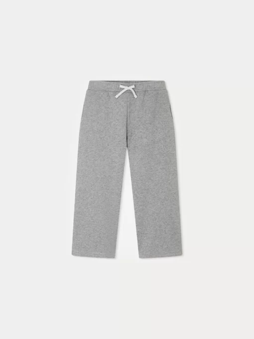 Child Bonpoint Bottoms | Dala Solid-Colored Sweat Pants Medium Heathered Gray