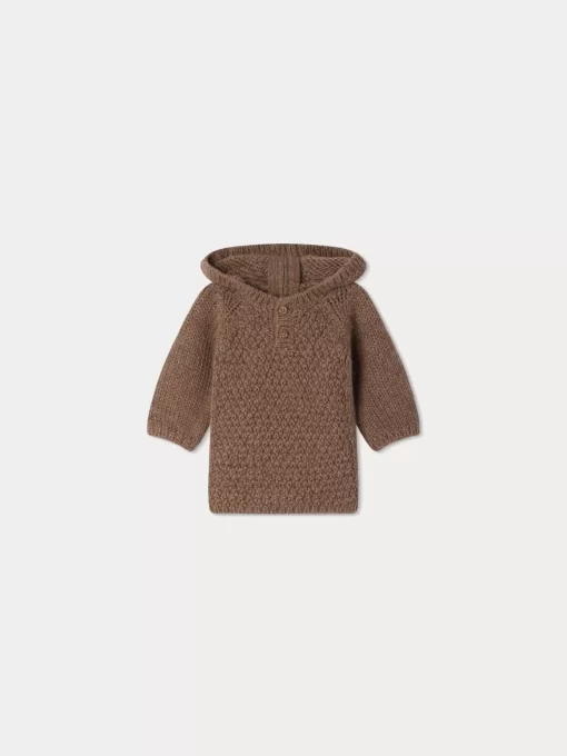 Newborn & Baby Bonpoint Outerwear | Dali Burnoose Praline