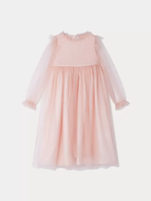 Child Bonpoint Dresses | Dalia Dress Faded Pink