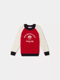 Child Bonpoint Cardigans And Sweaters | Damian Sweater Red