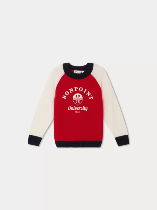 Child Bonpoint Cardigans And Sweaters | Damian Sweater Red